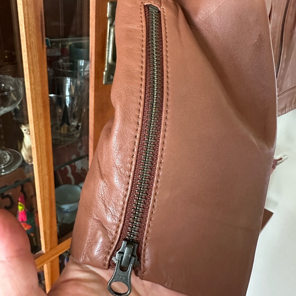 Able Maha Leather Jacket, Whiskey, 1X, NWT! - Picture 5 of 6